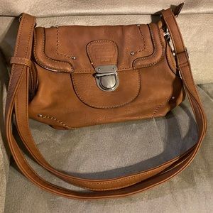 Leather Coach crossbody purse